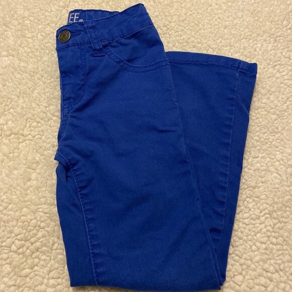 Cherokee 5pkt Blue Cotton Adjustable Pant 4 - Picture 1 of 5